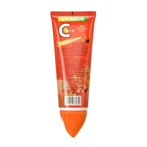 Liru Vitamin C + E 20% Brightening Body Lotion – Antioxidant Serum Lotion for Glowing, Hydrated & Even Skin Tone – 120ml Orange Ice Cream Formula