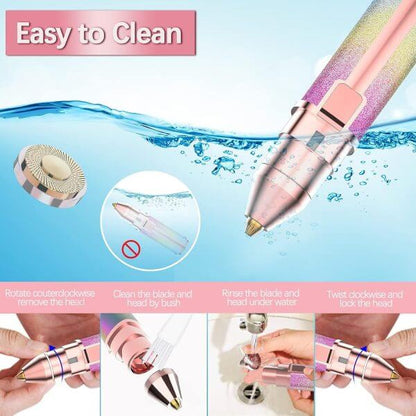 Rechargeable Eyebrow Trimmer for Women – Painless Precision Hair Remover