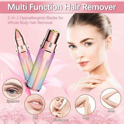 Rechargeable Eyebrow Trimmer for Women – Painless Precision Hair Remover